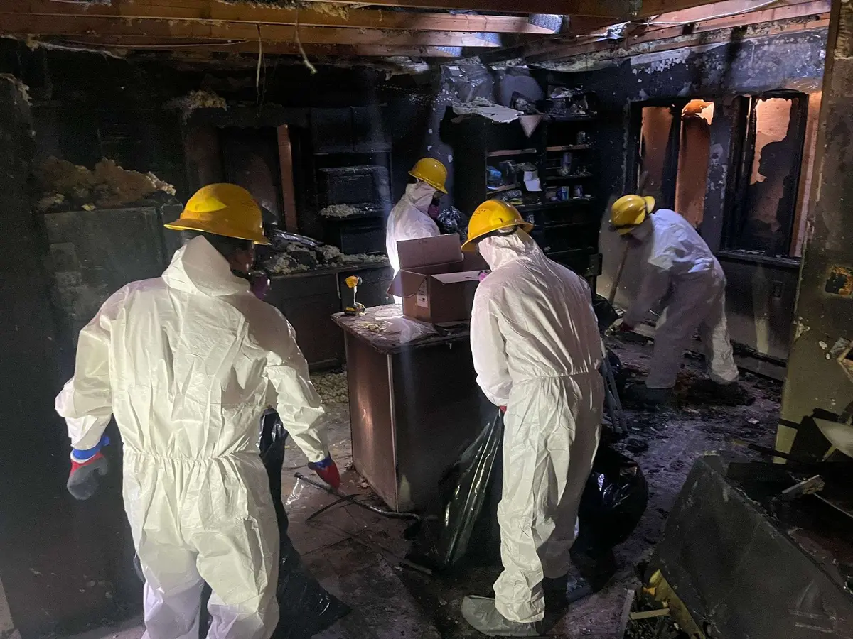 ActFAST fire damage restoration project