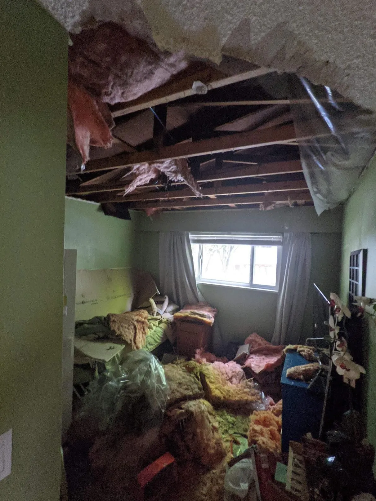 Agas fire restoration: before photograph 5