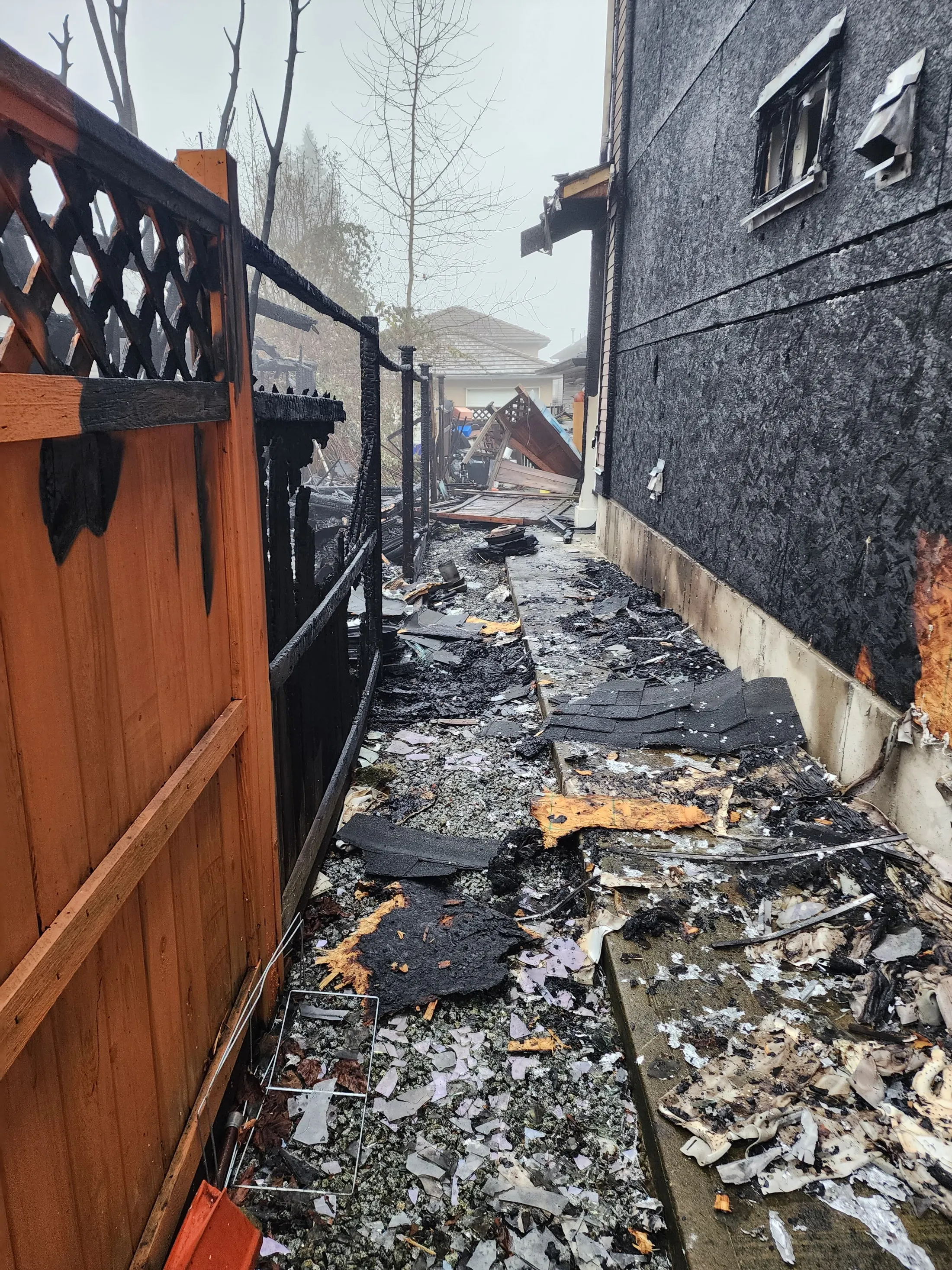 EPS fire restoration: before photograph 2