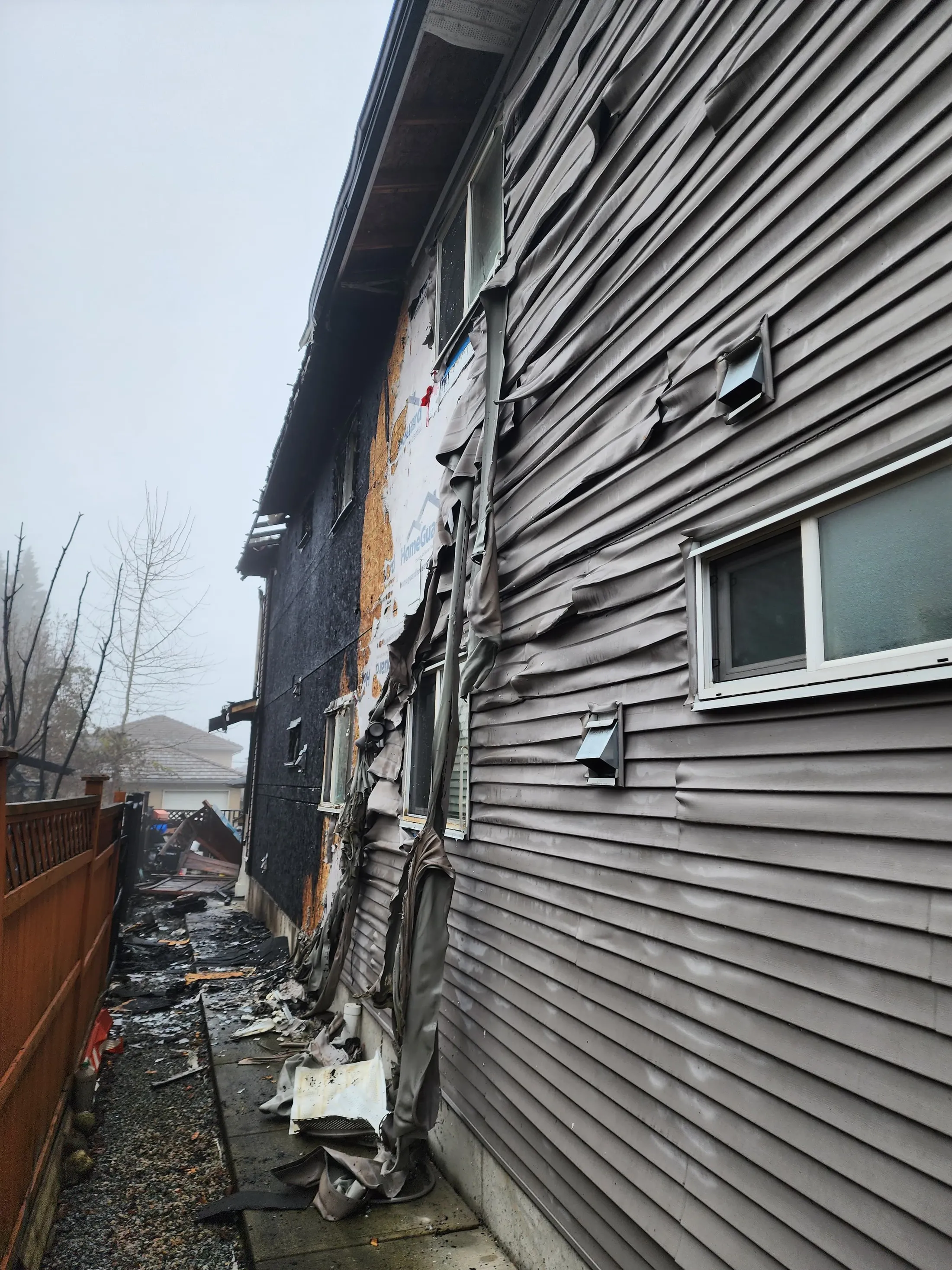 EPS fire restoration: before photograph 1