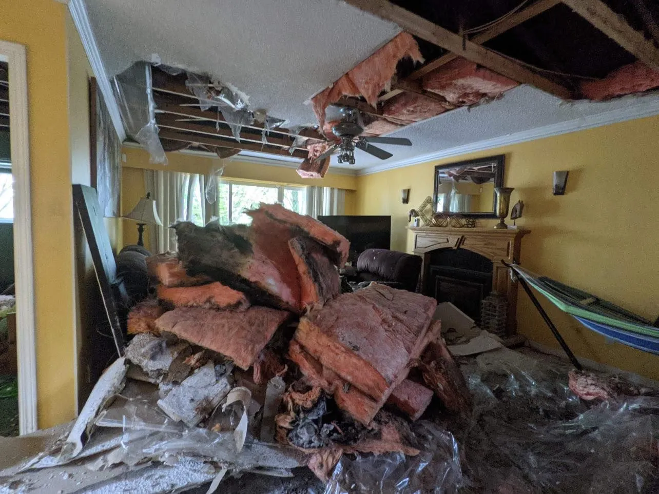 Agas fire restoration: before photograph 4