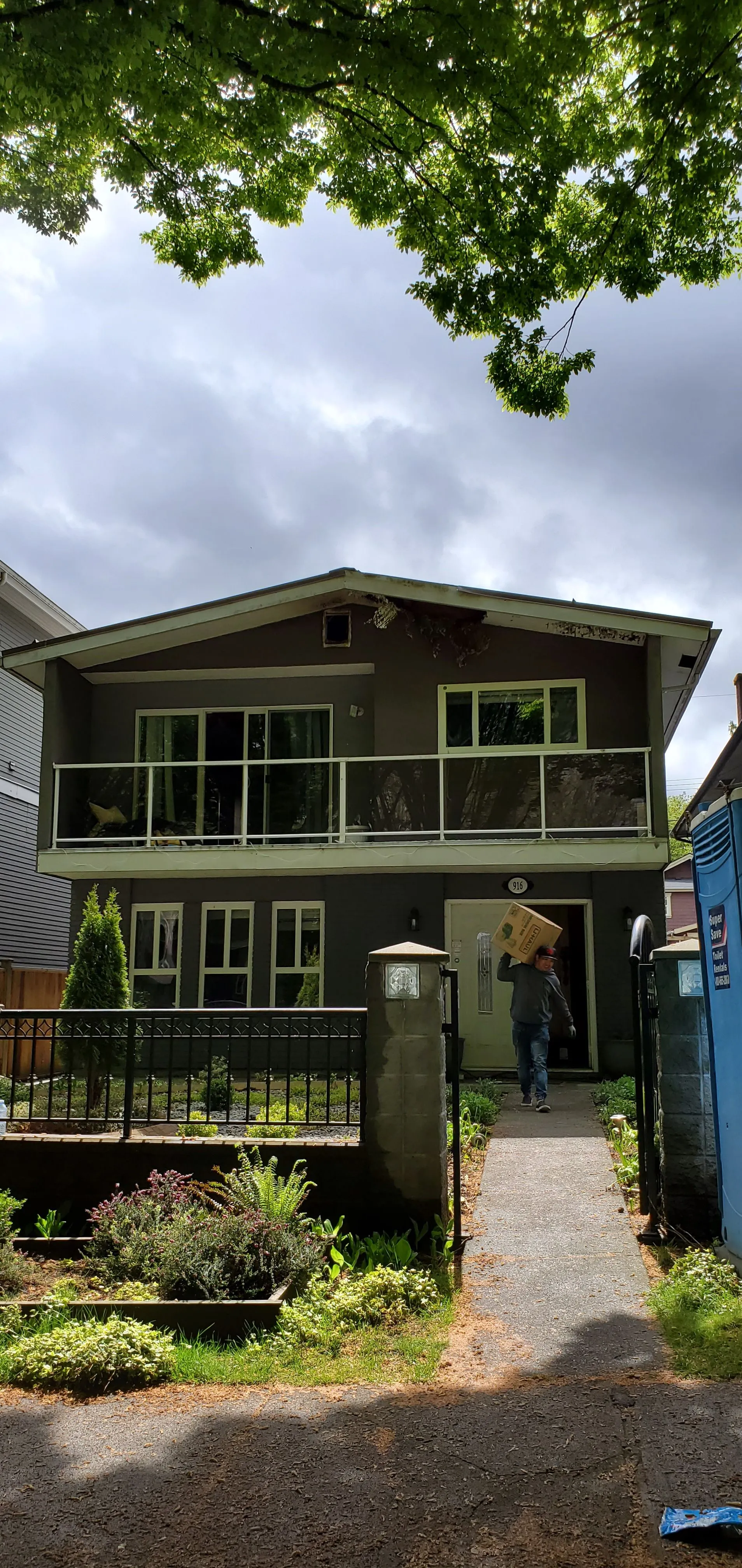 Agas fire restoration: before photograph 6